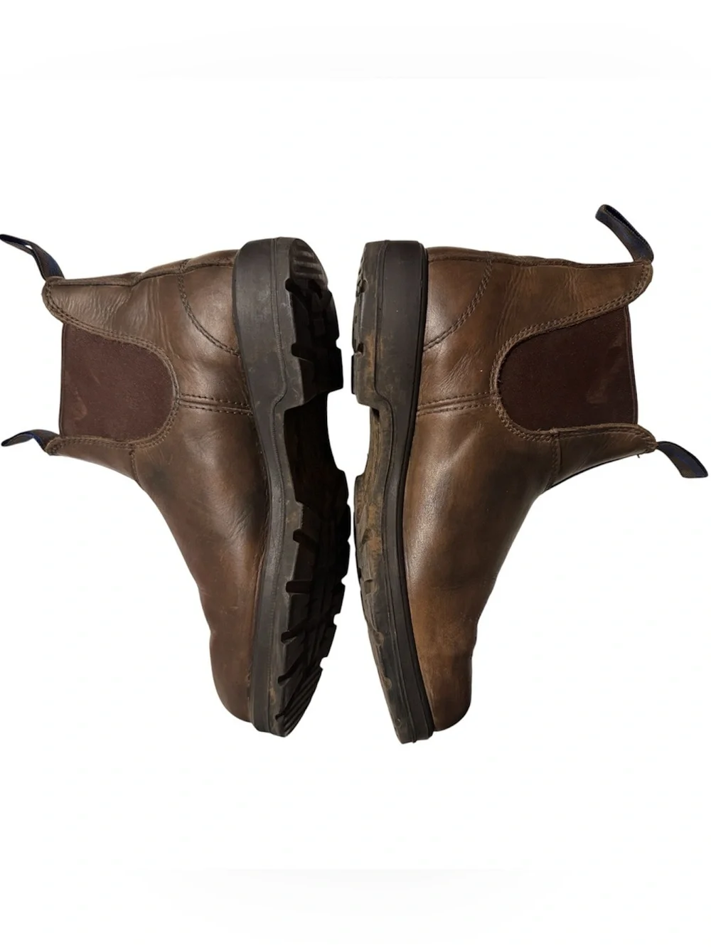Blundstone Brown Leather Chukka Chelsea Boots - Mens 5.5/Womens 7.5